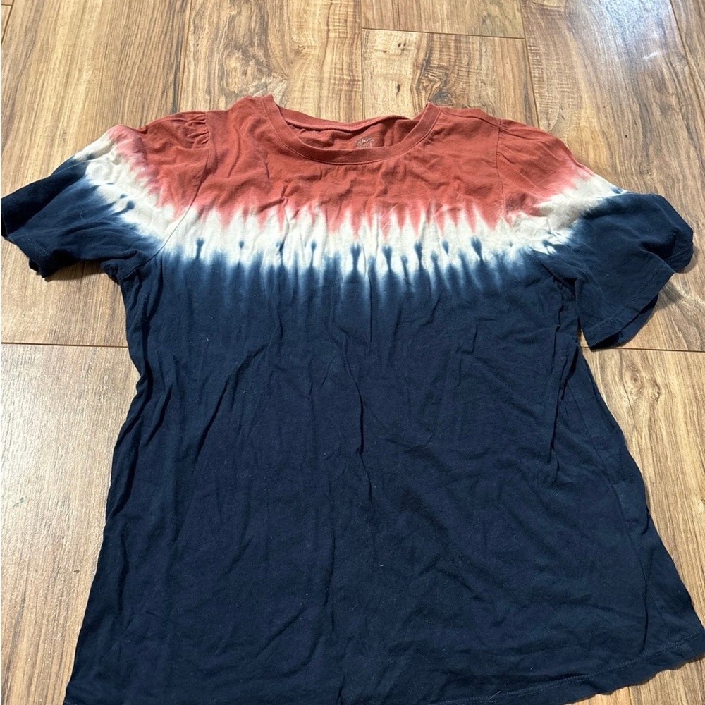 Good Hart Short Sleeve Tee - Rust and Navy